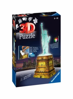 RAVENSBURGER – 3d puzzle statua della liberta’ night edition, londra, 216 pezzi, 10+ anni><noscript><img width=