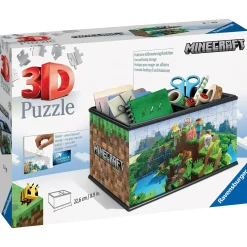 MINECRAFT Ravensburger – 3d puzzle storage box , 216 pezzi, 8+ anni> Puzzle Per Adulti|Puzzle 3D