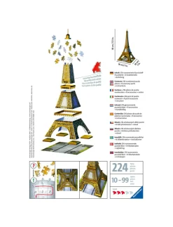 RAVENSBURGER – 3d puzzle tour eiffel, parigi, 216 pezzi, 10+ anni><noscript><img width=
