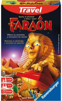 RAVENSBURGER – faraon travel edition, gioco da tavolo tascabile, 2-4 giocatori, 6+ anni> Giochi Tascabili E Da Viaggio