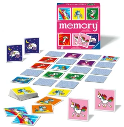 RAVENSBURGER – memory® versione unicorns, 64 tessere, gioco da tavolo, 3+ anni> Giochi Di Carte