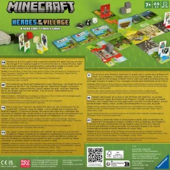 MINECRAFT Ravensburger – heroes of the village, versione italiana, gioco da tavolo strategico, 1-4 giocatori, 7+ anni><noscript><img width=