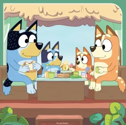 RAVENSBURGER – puzzle bluey, collezione 3x49, 3 puzzle da 49 pezzi, età raccomandata 5+ anni> Puzzle Per Bambini