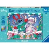Disney Ravensburger – puzzle stitch, 100 pezzi xxl, età raccomandata 6+ anni> Puzzle Per Bambini