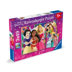 DISNEY PRINCESS Ravensburger – puzzle – collezione 3x49 – 3 puzzle da 49 pezzi – età raccomandata 5+ anni> Puzzle Per Bambini
