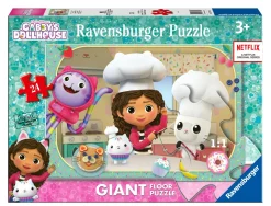 RAVENSBURGER – puzzle gabby’s dollhouse a 24 giant, 24 pezzi, età raccomandata 3+ anni> Puzzle Per Bambini