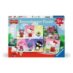 Hello Kitty Ravensburger – puzzle – collezione 3×49 – 3 puzzle da 49 pezzi – età raccomandata 5+ anni> Puzzle Per Bambini