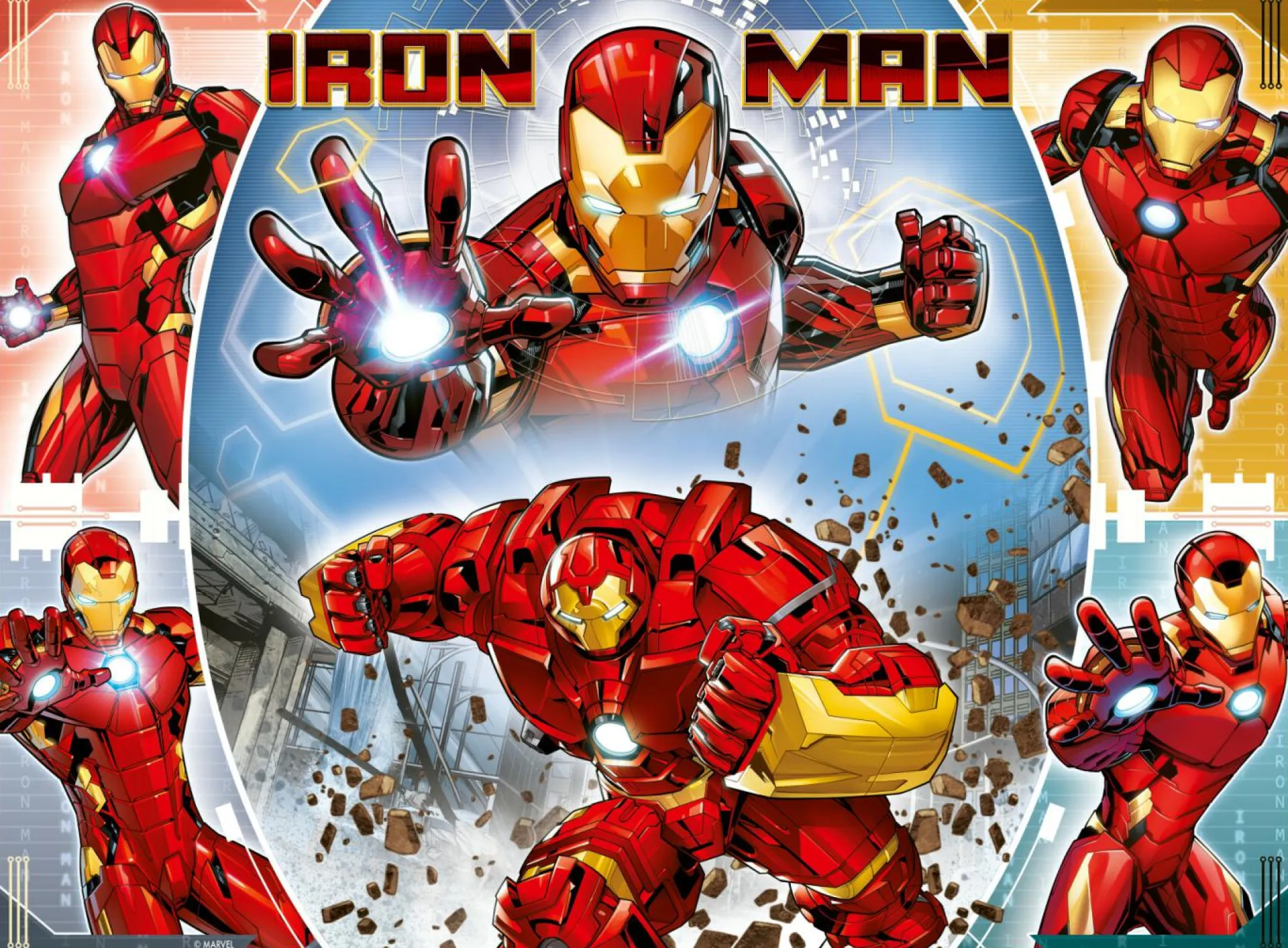 RAVENSBURGER – puzzle iron man, 100 pezzi xxl, età raccomandata 6+ anni> Puzzle Per Bambini