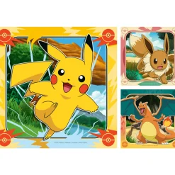 POKEMON Ravensburger – puzzle pokémon, collezione 3×49, 3 puzzle da 49 pezzi, età raccomandata 5+ anni><noscript><img width=