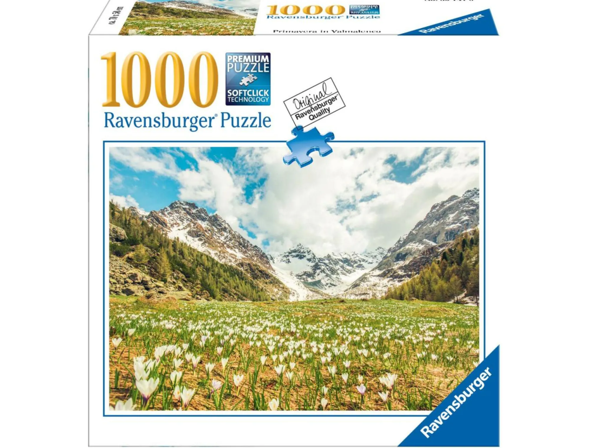 RAVENSBURGER – puzzle primavera in valmalenco, collezione meraviglie italiane, 1000 pezzi, puzzle adulti> Puzzle 1000 Pezzi