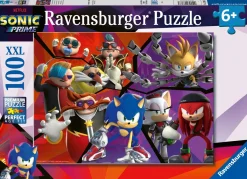 RAVENSBURGER – puzzle sonic, 100 pezzi xxl, età raccomandata 6+ anni> Puzzle Per Bambini