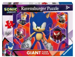 RAVENSBURGER – puzzle sonic, collezione 24 giant pavimento, 24 pezzi, età raccomandata 3+ anni> Puzzle Per Bambini