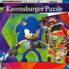 RAVENSBURGER – puzzle sonic, collezione 3x49, 3 puzzle da 49 pezzi, età raccomandata 5+ anni> Puzzle Per Bambini