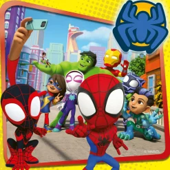 RAVENSBURGER – puzzle spidey, collezione 3x49, 3 puzzle da 49 pezzi, età raccomandata 5+ anni> Puzzle Per Bambini