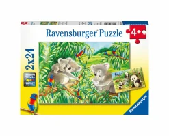 RAVENSBURGER – puzzle 2x24 pezzi – dolci koala e panda> Puzzle Per Bambini