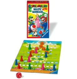 RAVENSBURGER – super mario travel, gioco da tavolo tascabile, 2-4 giocatori, 6+ anni> Giochi Tascabili E Da Viaggio