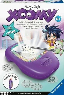 RAVENSBURGER – xoomi midi manga style, tavolo da disegno portatile con proiettore luminoso, 30 motivi illustrati, compatibile con xoomi maxi e midi,  6+ anni> Kit Artistici E Pittura