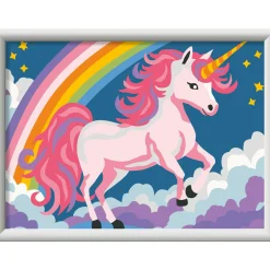 RAVENSBURGER creart – unicorno rosa neon – kit di pittura per bambini 7+ anni> Kit Artistici E Pittura