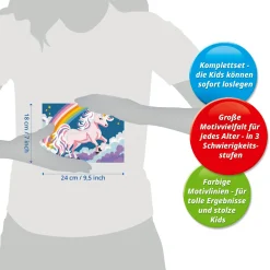 RAVENSBURGER creart – unicorno rosa neon – kit di pittura per bambini 7+ anni><noscript><img width=