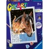 RAVENSBURGER creart per bambini, kit per dipingere con i numeri, 7+, serie d, insoliti amici> Kit Artistici E Pittura