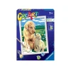RAVENSBURGER creart per bambini, kit per dipingere con i numeri, 7+, serie d, retriever sul prato> Kit Artistici E Pittura