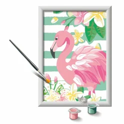 RAVENSBURGER creart per bambini, kit per dipingere con i numeri, 7+, serie e, fenicottero><noscript><img width=