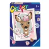 RAVENSBURGER creart per bambini, kit per dipingere con i numeri, 7+, serie e, bambi> Kit Artistici E Pittura