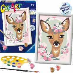 RAVENSBURGER creart per bambini, kit per dipingere con i numeri, 7+, serie e, bambi><noscript><img width=
