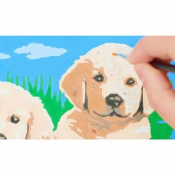 RAVENSBURGER creart per bambini, kit per dipingere con i numeri, 7+, serie e, cani retriever><noscript><img width=