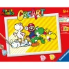 CREART Ravensburger serie d: kit pittura numeri super mario per bambini 9+, con tavola, pennello, colori e accessori> Kit Artistici E Pittura