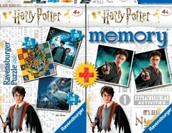 Harry Potter Ravensburger multipack: 3 puzzle 25 pezzi & memory –> Puzzle Per Bambini