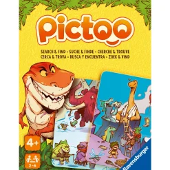 RAVENSBURGER pictoo dino – gioco di carte – avventura preistorica 4+ anni> Giochi Di Carte