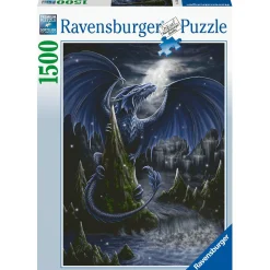 RAVENSBURGER puzzle per adulti – 1500 pezzi – l’oscuro drago blu – dimensione puzzle: 80×60 cm.> Puzzle 1000 Pezzi