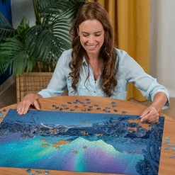 RAVENSBURGER puzzle spettacolo dell’artico – 1500 pezzi – magia del polo 80x60cm><noscript><img width=