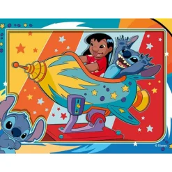 Disney Ravensburger puzzle stitch 4 in a box – 4 puzzle da 12-24 pezzi, età 3+><noscript><img width=
