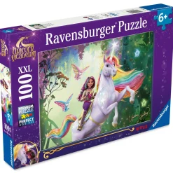 RAVENSBURGER puzzle unicorn academy – 100 pezzi xxl – puzzle magico per 6+ anni> Puzzle Per Bambini