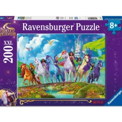 RAVENSBURGER puzzle unicorn academy – 200 pezzi xxl – fantasy magico 8+ anni> Puzzle Per Bambini