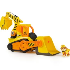 Paw Patrol Rubble & crew, camion bark yard deluxe bulldozer> Macchinine Bambini