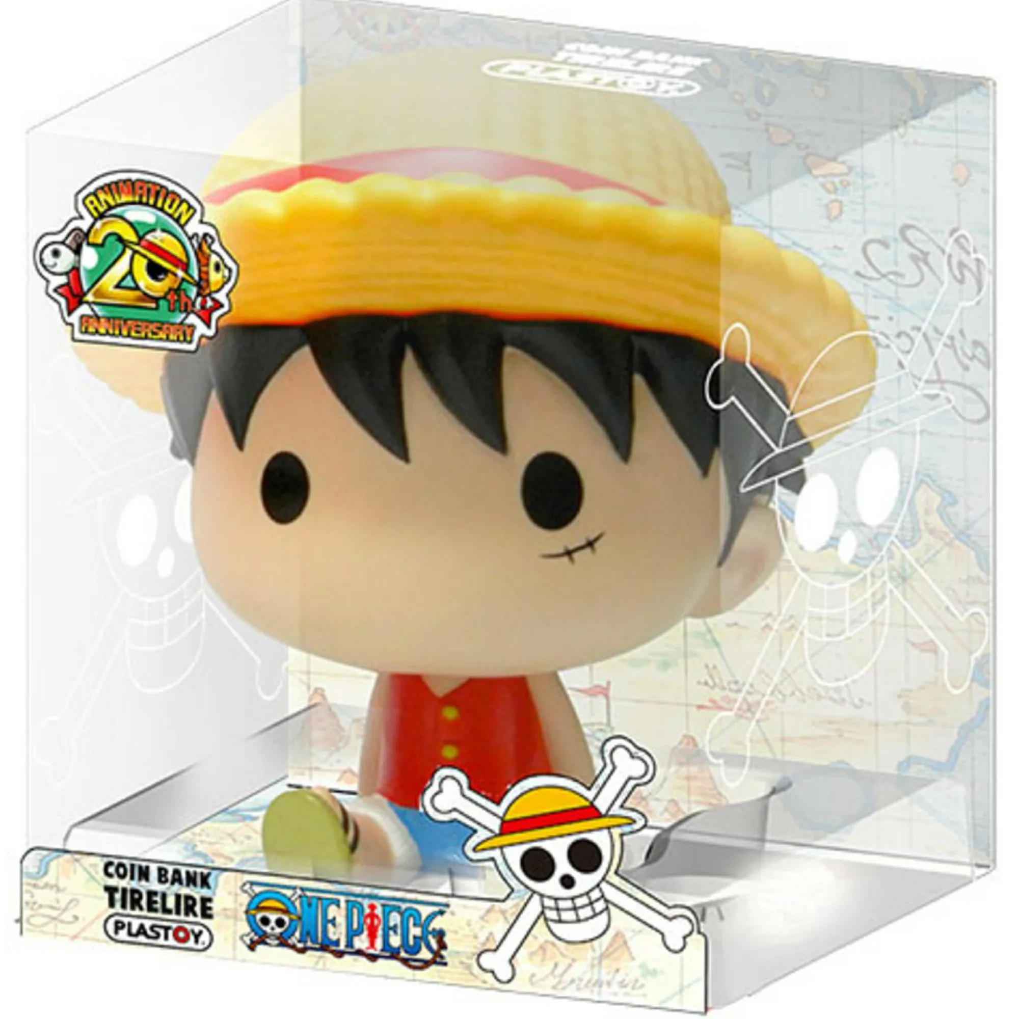 ONE PIECE Salvadanaio monkey d. luffy chibi plastoy pop colorato – collezione vivace e adorabile> Gadget E Idee Regalo Per Adulti|Gadget
