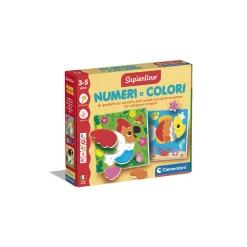 SAPIENTINO logic gioco educativo – impara numeri e colori con puzzle di animali – clementoni> Primi Apprendimenti