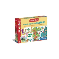 SAPIENTINO puzzle gigante dei numeri – puzzle da pavimento per bambini – gioco educativo in materiale riciclato> Primi Apprendimenti