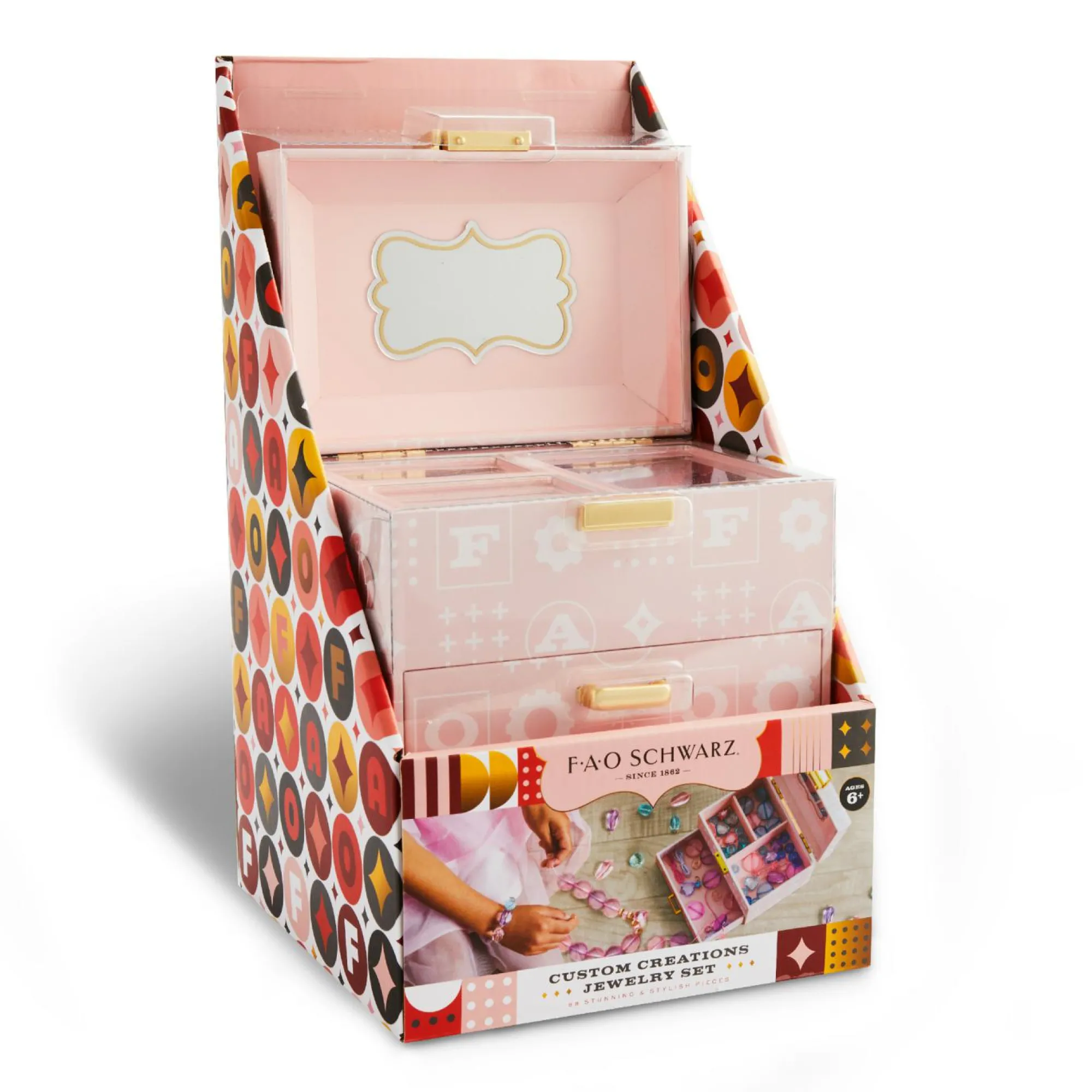 FAO Schwarz Scatola portagioie con kit gioielleria fai da te> Moda, Gioielli, Decorazioni, Cosmetici