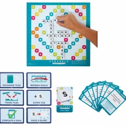 MATTEL GAMES Scrabble – il gioco da tavolo delle parole, nuova versione con doppio tabellone e modalità parole di squadra><noscript><img width=