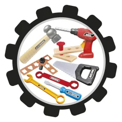 BRIKKOLO Set 35 attrezzi da lavoro per bambini – perfetto per piccoli costruttori> Giochi Di Emulazione