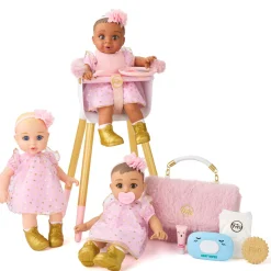 FAO Schwarz Set borsa fasciatoio deluxe in pelliccia sintetica per bambole fao baby><noscript><img width=