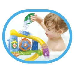 SUPERSTAR Set da vasca per bambini con squaletto interattivo e gioco con scivoli – divertimento in acqua con pesciolini inclusi><noscript><img width=