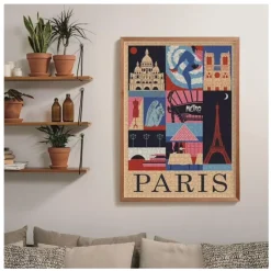 CLEMENTONI Set di 3 puzzle 1000 pezzi – parigi, londra, barcellona | stile vintage – decorativi –><noscript><img width=