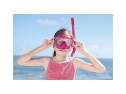 Bestway Set maschera e tubo lil’ glider, 3-6 anni, 2 colori assortiti, protezione uv, lenti in policarbonato><noscript><img width=