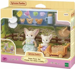 SYLVANIAN FAMILIES Set picnic al sole – sorella e bebè volpe fennec -personaggi e playset del meraviglioso mondo> Mini Dolls