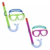 Bestway Set  snorkeling freestyle, 7-14 anni, 2 colori assortiti, protezione uv, lenti in policarbonato> Maschere E Pinne